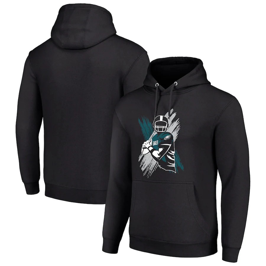 Men philadelphia eagles black 2024 NFL hoodie->miami dolphins->NFL Jersey